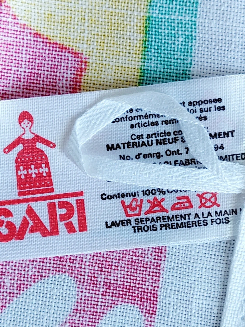 Matisse-inspired Colorful Linen Tea Towel NWOT